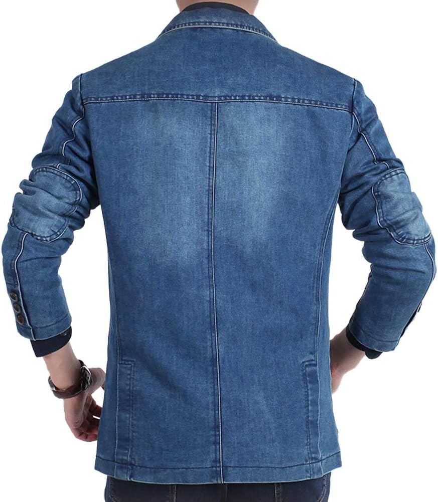 Mens Casual 2 Buttons Slim Fit Jacket Lightweight Formal Business Blazer Sport Coat